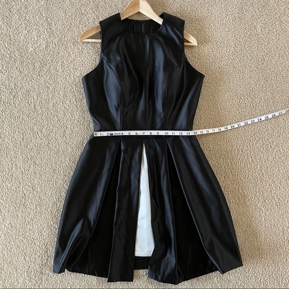 Colorblock Peplum Fit & Flare Dress - Picture 9 of 11